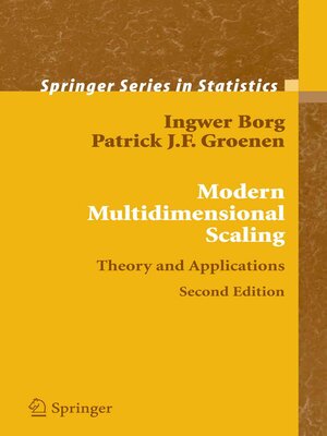 cover image of Modern Multidimensional Scaling
